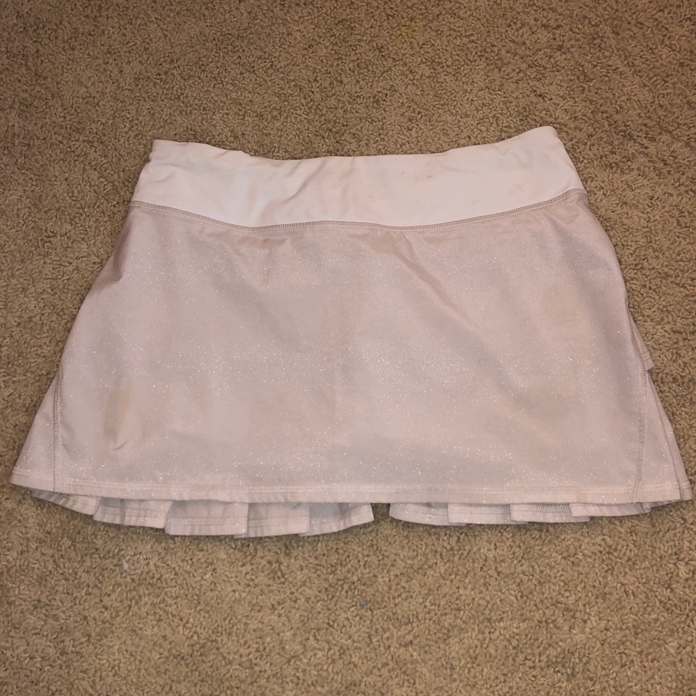 Lululemon Champagne Sparkle Tennis Skirt